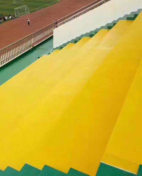 河东球场台阶翻新修补改造